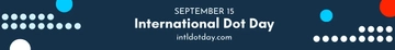 Free International Dot Day Website Banner Template to Edit Online