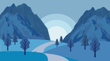 Free Blue Mountains Background Template to Edit Online