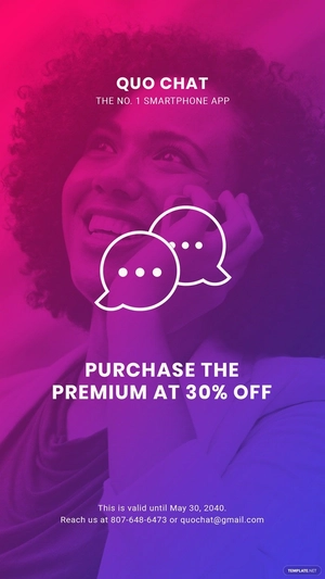 Chat App Promotion Instagram Story Template
