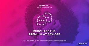 Chat App Promotion Linkedin Post Template