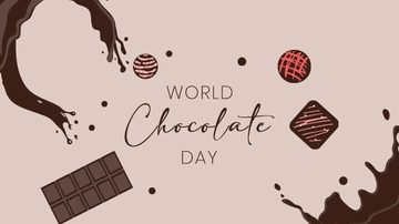 Free International Chocolate Day Clipart Background Template to Edit Online