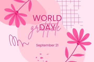 Free World Gratitude Day Banner Template to Edit Online
