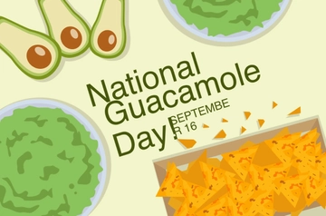 Free National Guacamole Day Banner Template to Edit Online