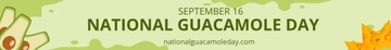 Free National Guacamole Day Website Banner Template to Edit Online