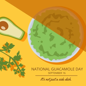 Free National Guacamole Day FB Post Template to Edit Online