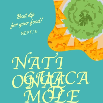 Free National Guacamole Day Whatsapp Post Template to Edit Online