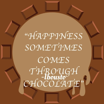 Free International Chocolate Day Quote Vector Template to Edit Online