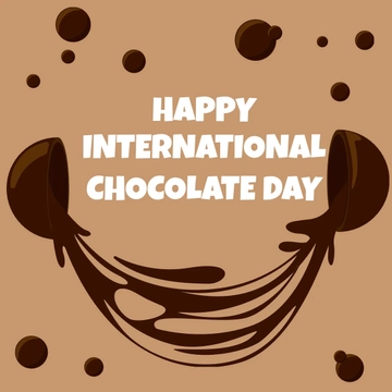 Free International Chocolate Day Flyer Vector Template to Edit Online