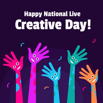 Free National Live Creative Day Poster Vector Template to Edit Online