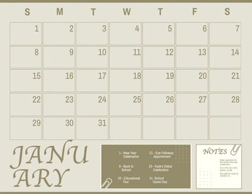Free Printable January 2023 Monthly Calendar Template to Edit Online