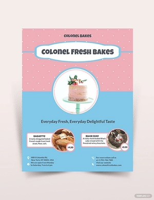 Cake Bakery Flyer Template