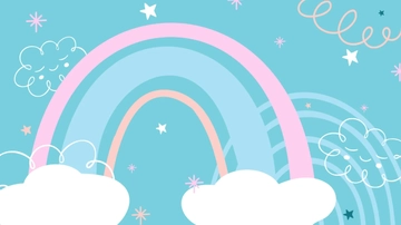 Free Cute Teal Background Template to Edit Online