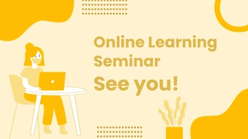 Free National Online Learning Day Invitation Background Template to Edit Online