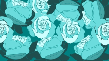 Free Teal Roses Background Template to Edit Online