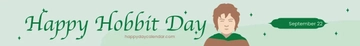 Free Hobbit Day Website Banner Template to Edit Online