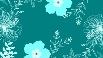 Free Teal Floral Background Template to Edit Online
