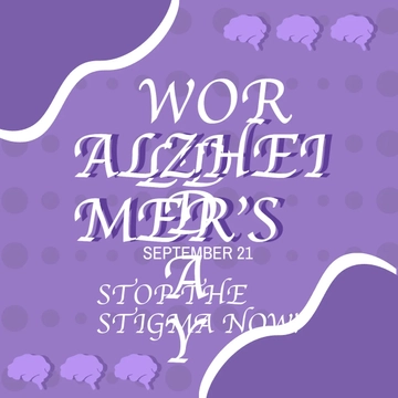 Free World Alzheimer???s Day FB Post Template to Edit Online
