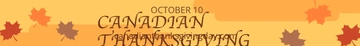 Free Canadian Thanksgiving Website Banner Template to Edit Online
