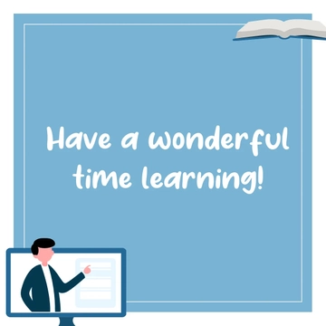 Free National Online Learning Day Greeting Card Vector Template to Edit Online