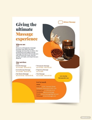 Massage Flyer Template