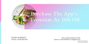 Food App Promotion Blog Image Template