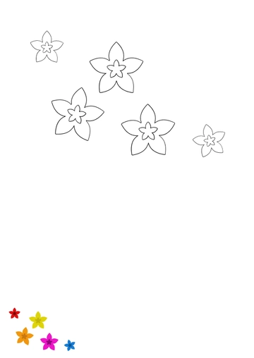 Free Small Flower Coloring Page Template to Edit Online
