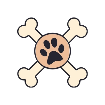 Free Dog Bone and Paw Clipart Template to Edit Online
