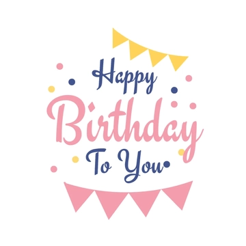 Free Happy Birthday To You Clipart Template to Edit Online