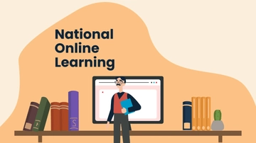 Free National Online Learning Day Clipart Background Template to Edit Online
