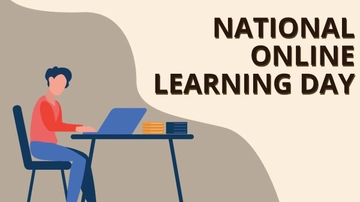 Free National Online Learning Day Image Background Template to Edit Online