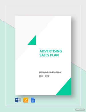 Advertising Sales Plan Template