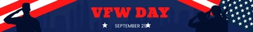Free VFW Day Website Banner Template to Edit Online
