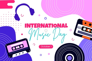 Free International Music Day Banner Template to Edit Online