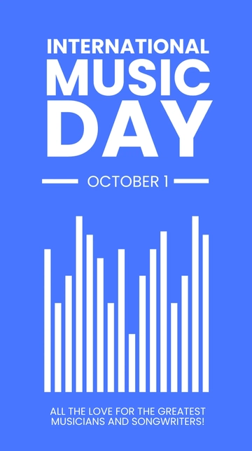 Free International Music Day Whatsapp Post Template to Edit Online
