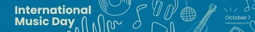 Free International Music Day Website Banner Template to Edit Online