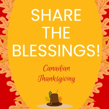 Free Canadian Thanksgiving Flyer Vector Template to Edit Online