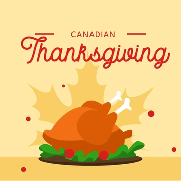 Free Canadian Thanksgiving Day Clipart Template to Edit Online