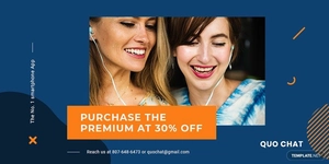 Smartphone App Promotion Twitter Post Template