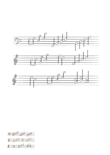 Free Sheet Music Coloring Page Template to Edit Online