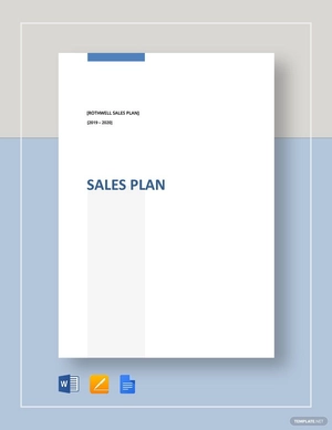 Simple Sales Plan Template