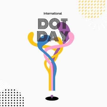 Free International Dot Day Drawing Clipart Template to Edit Online