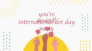 Free International Dot Day Invitation Background Template to Edit Online