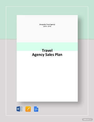 Travel Agency Sales Plan Template