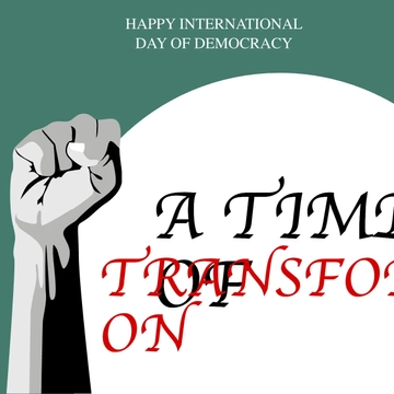 Free International Day of Democracy Poster Vector Template to Edit Online