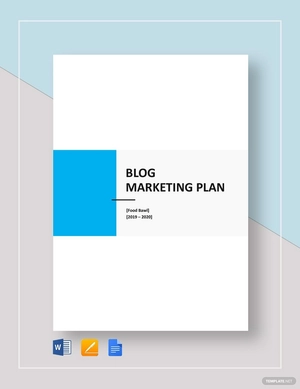 Blog Marketing Plan Template