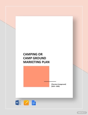 Camping or Camp Ground Marketing Plan Template Camping or Camp Ground Marketing Plan Template