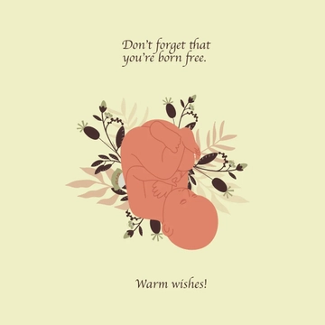 Free International Day of Democracy Wishes Clipart Template to Edit Online