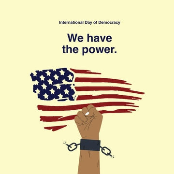 Free International Day of Democracy Flyer Vector Template to Edit Online