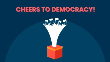 Free International Day of Democracy Greeting Card Background Template to Edit Online