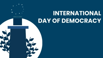 Free International Day of Democracy Background Template to Edit Online